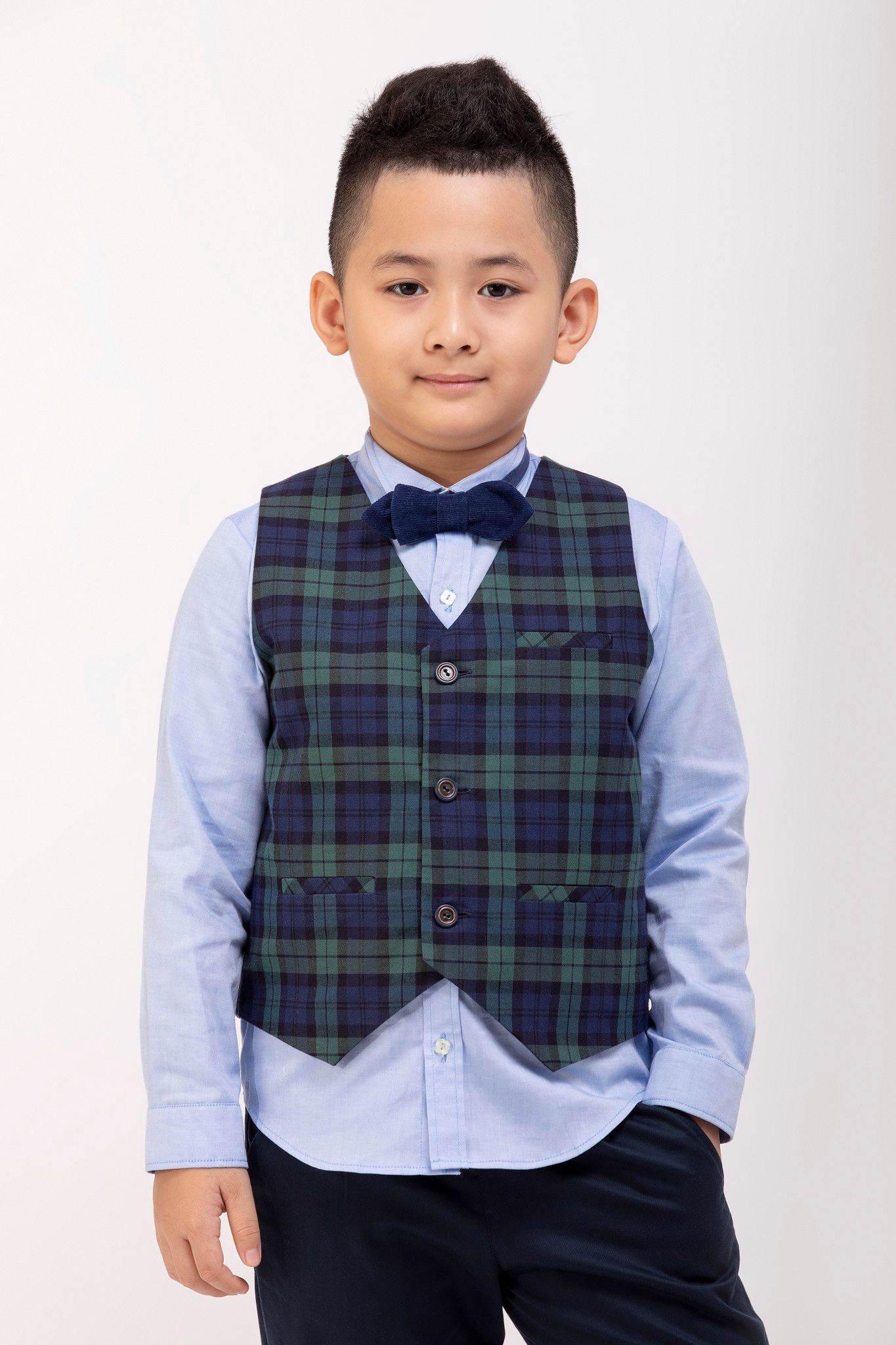Bộ vest quần dài BT William - Caro xanh