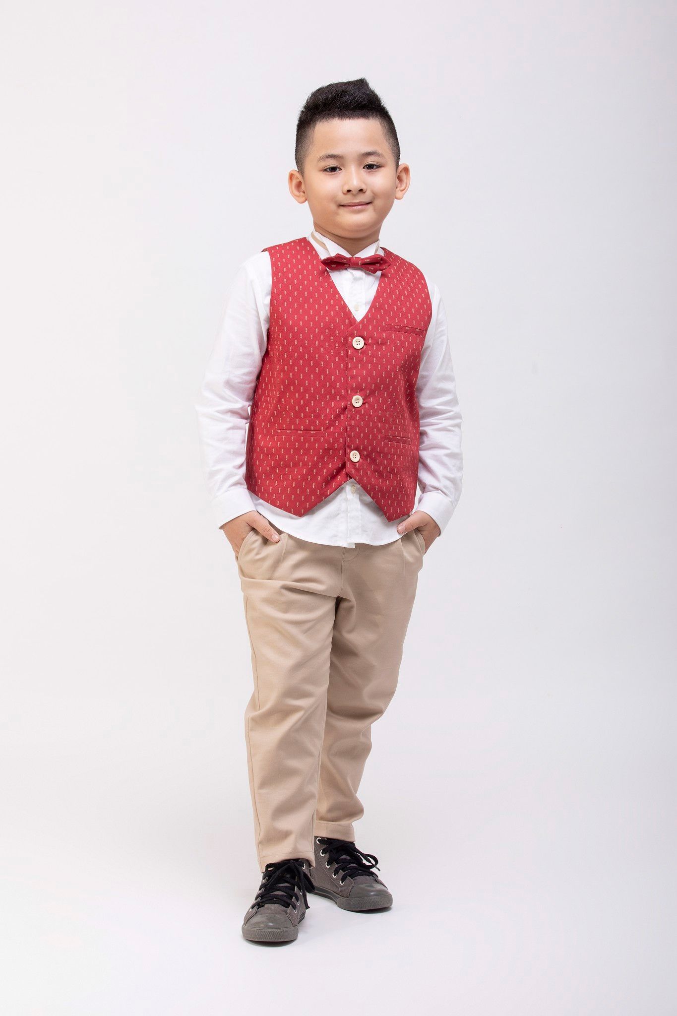 Bộ vest quần dài BT William - Đỏ mũi tên