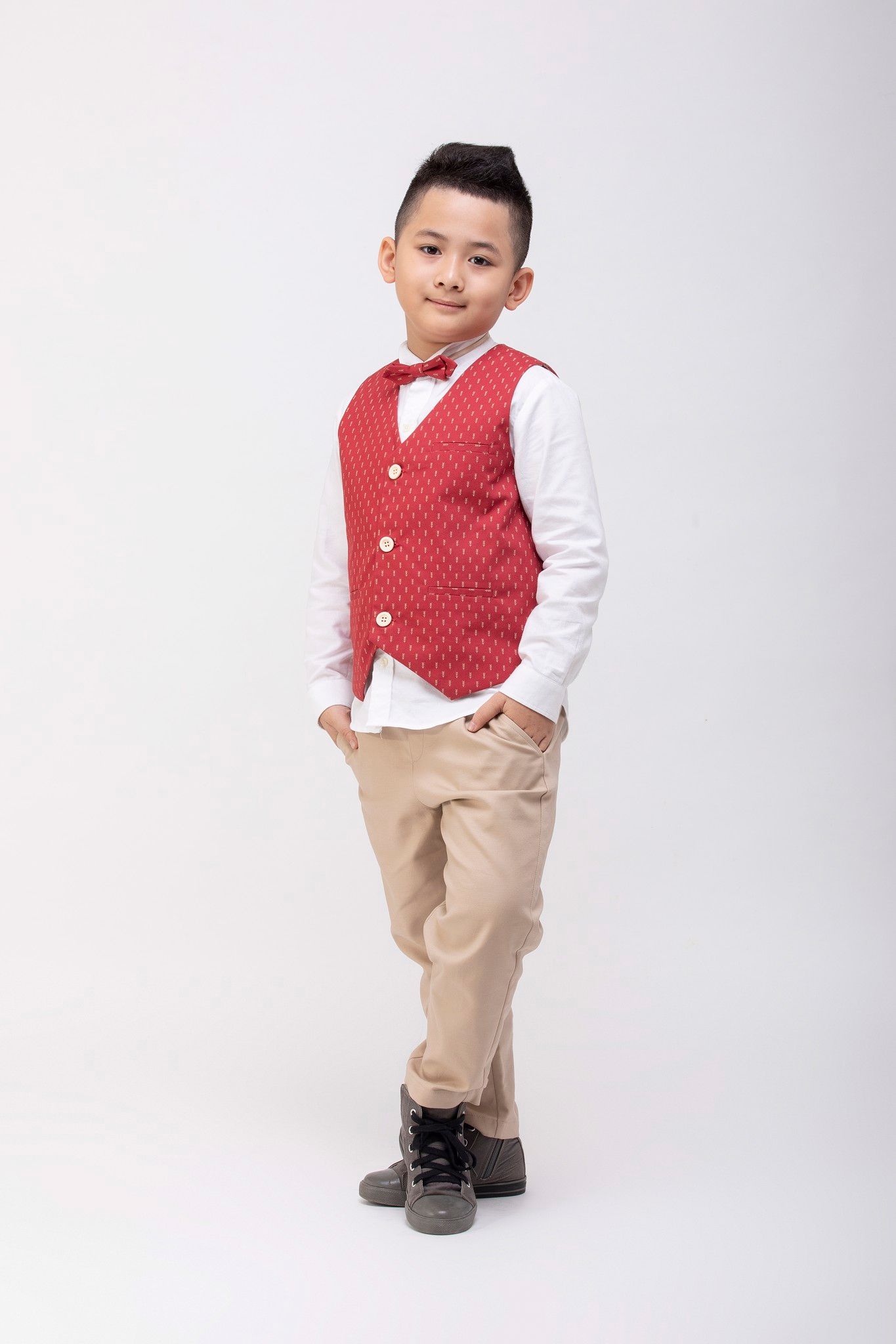 Bộ vest quần dài BT William - Đỏ mũi tên