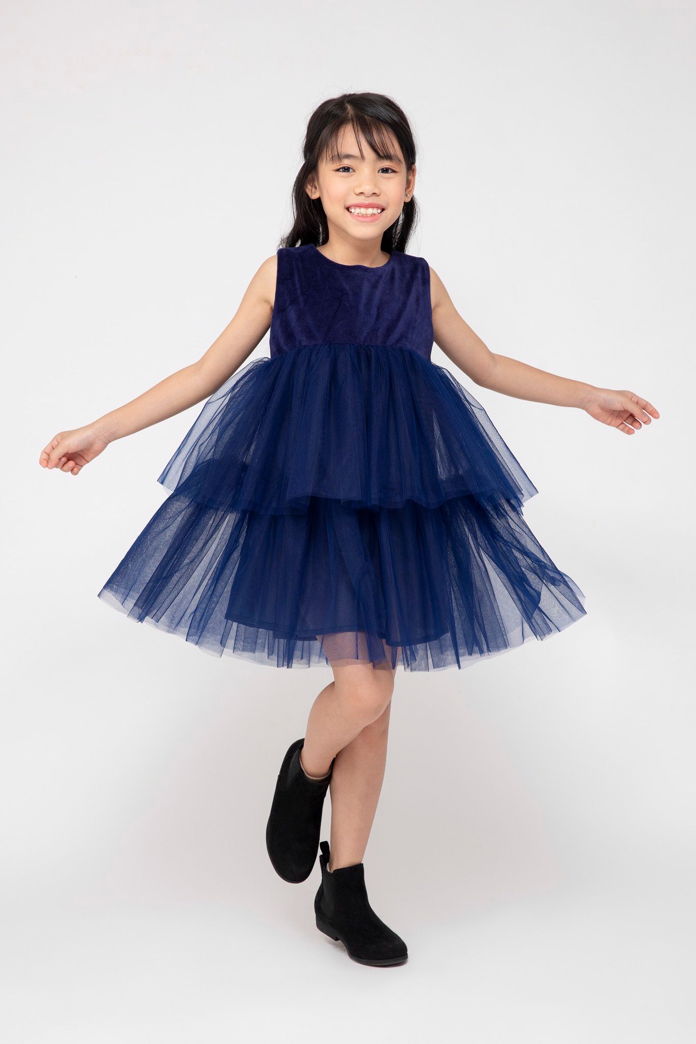 Đầm Bé Gái Jessi - Xanh Navy