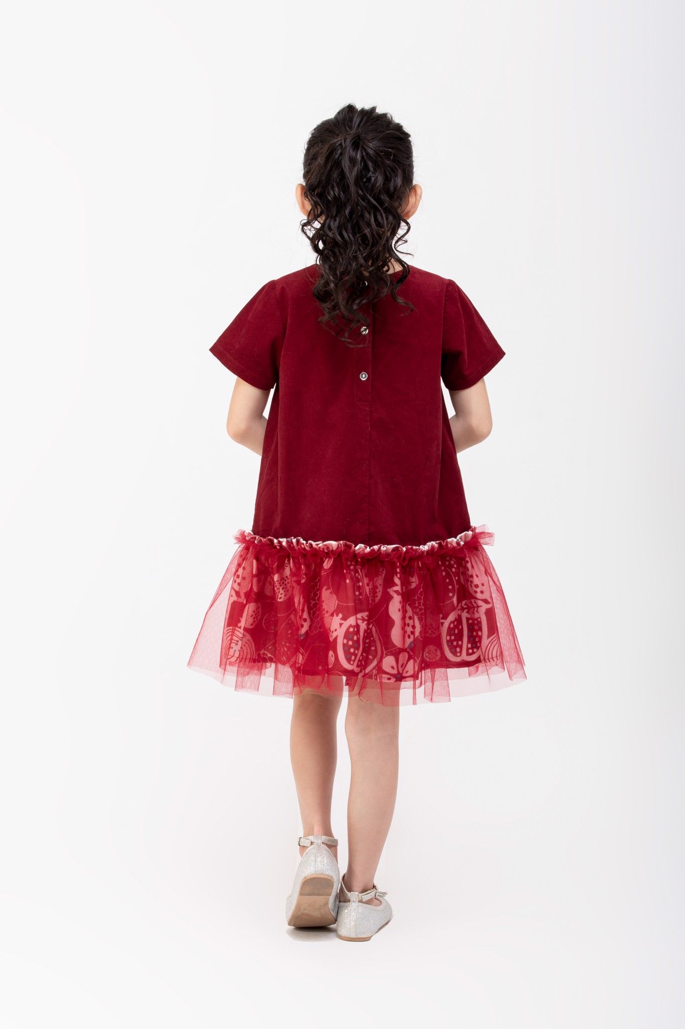 Đầm Bé Gái Christine - Đỏ