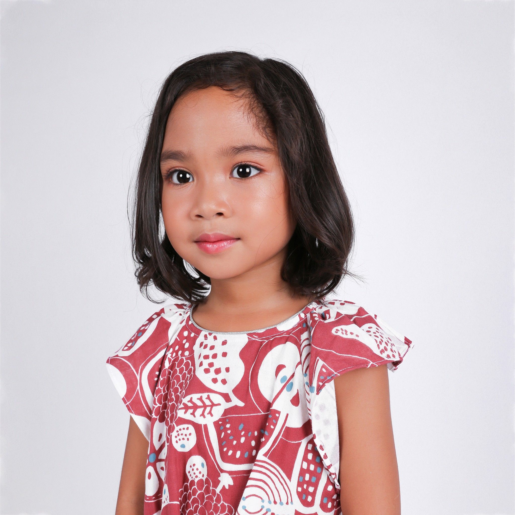 Đầm bé gái Lilia - Xô đỏ trái cây