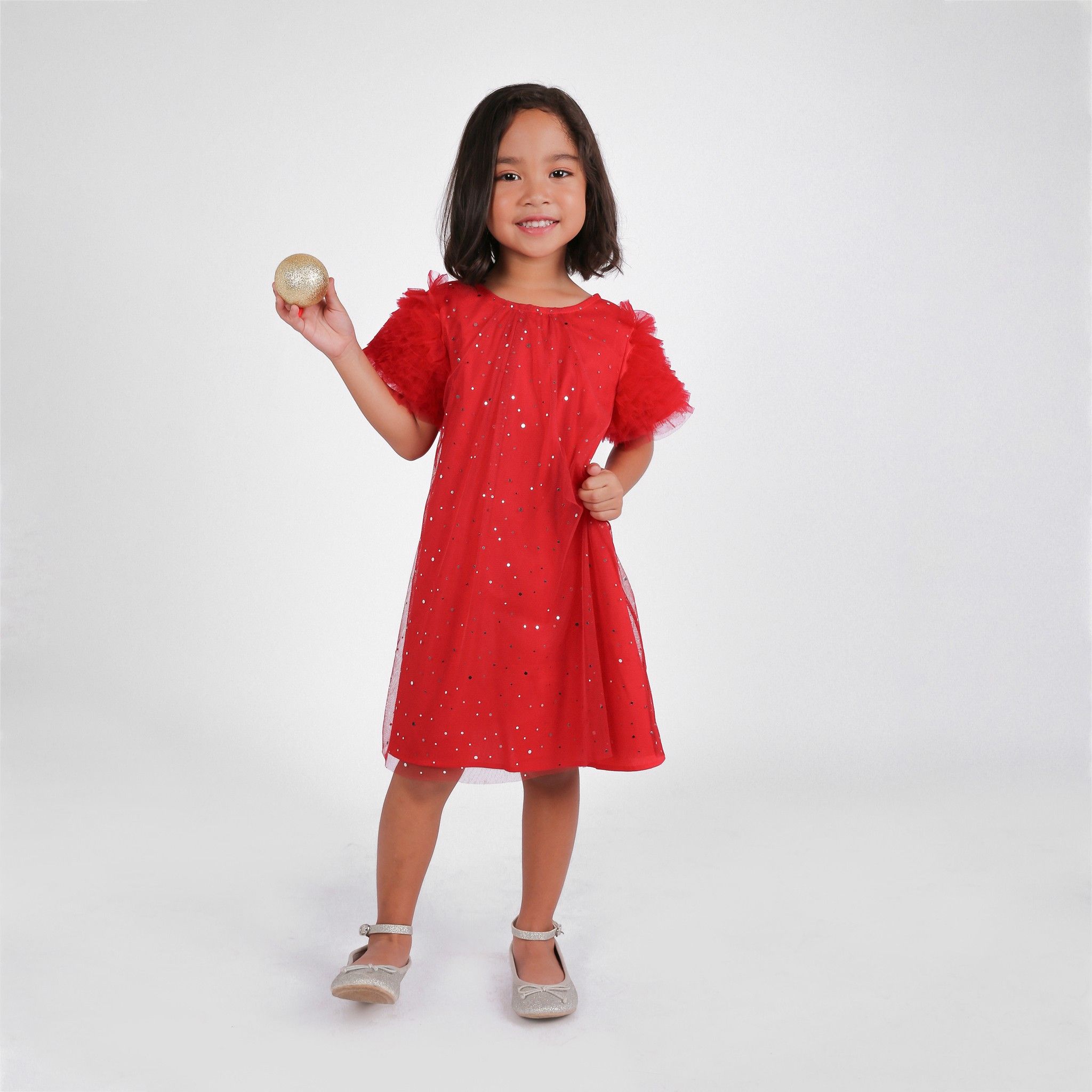 Đầm bé gái Roxy - Tutu đỏ đính bi