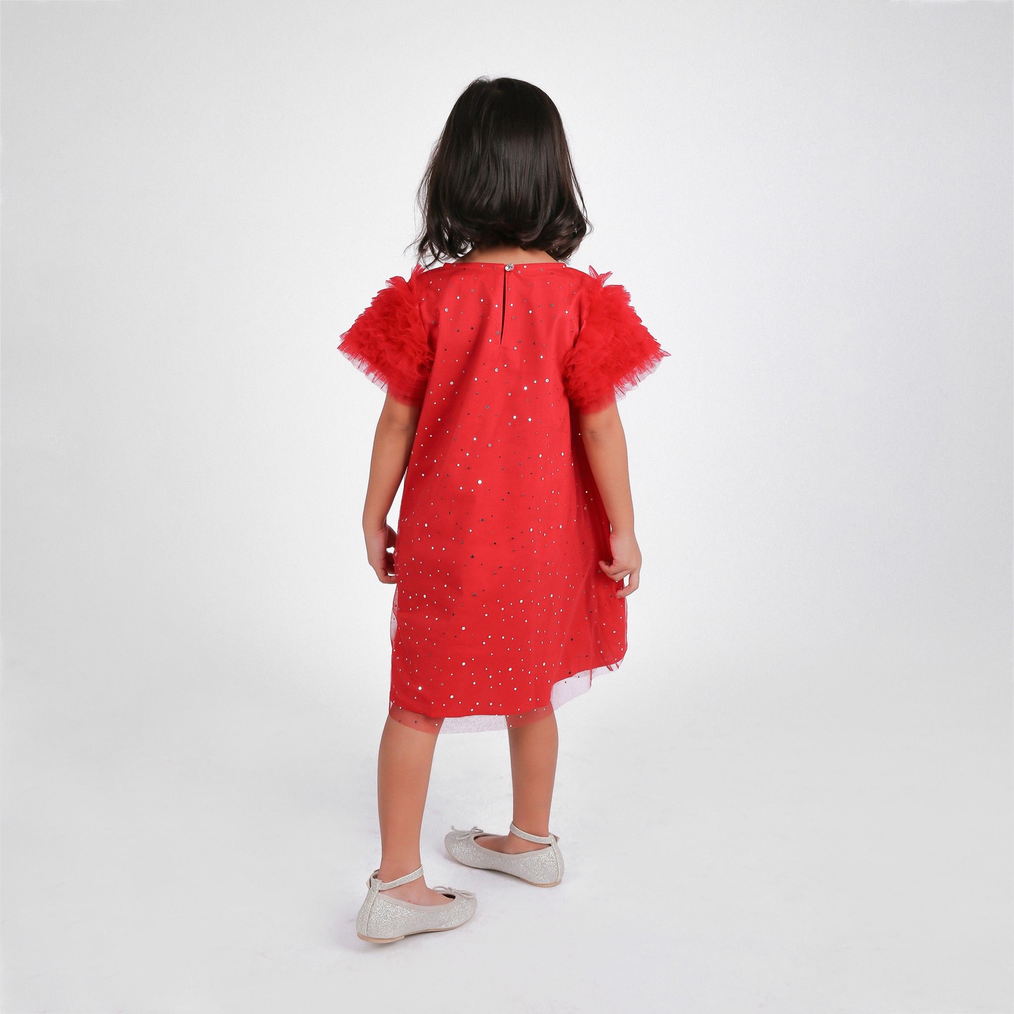 Đầm bé gái Roxy - Tutu đỏ đính bi
