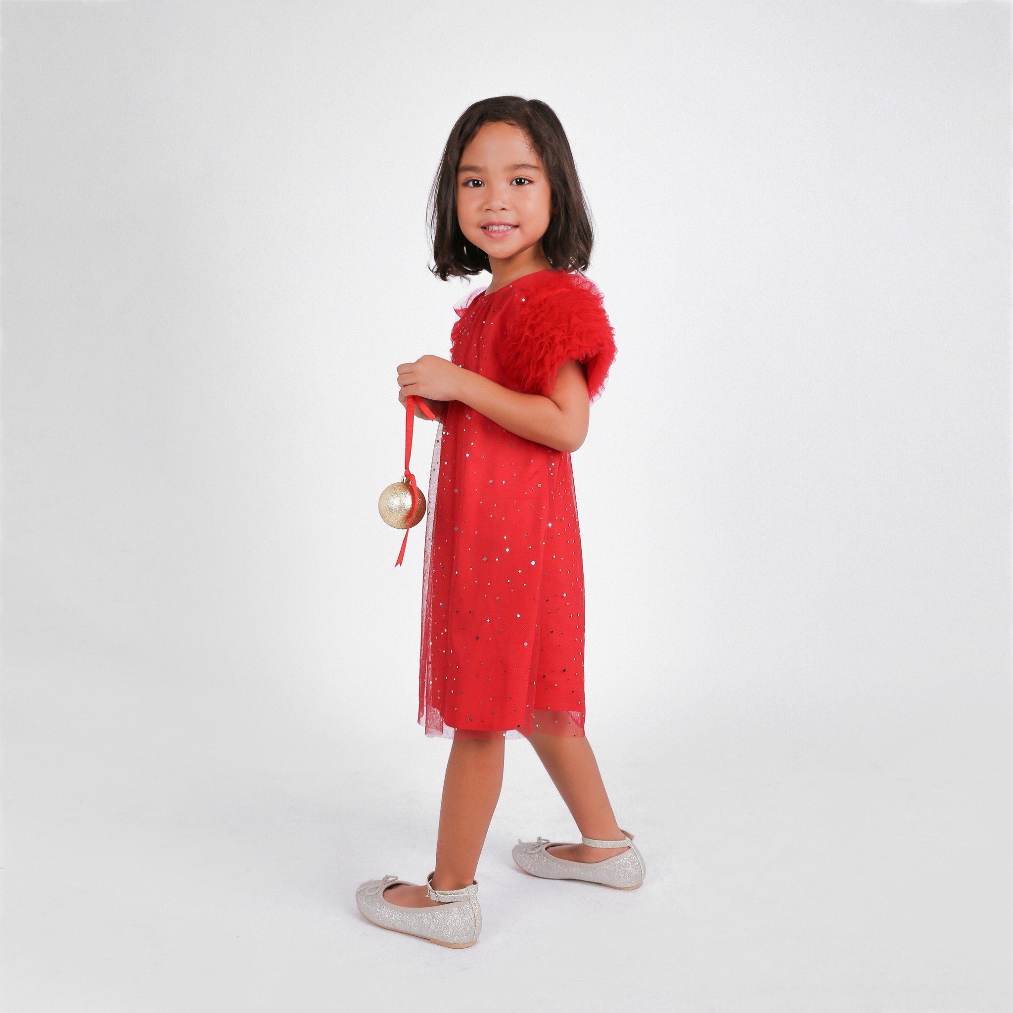 Đầm bé gái Roxy - Tutu đỏ đính bi