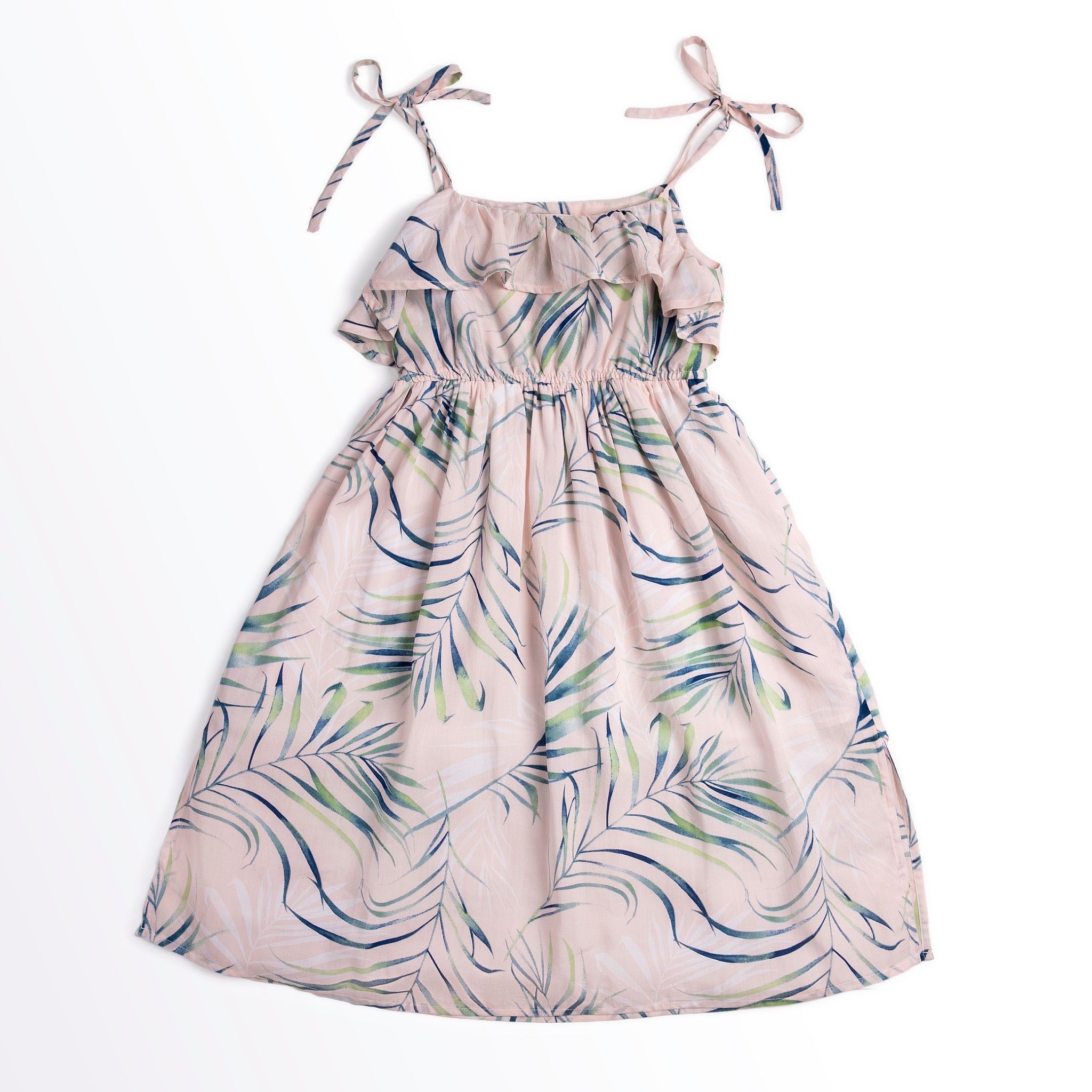 Đầm bé gái maxi Rina - Hồng lá cọ