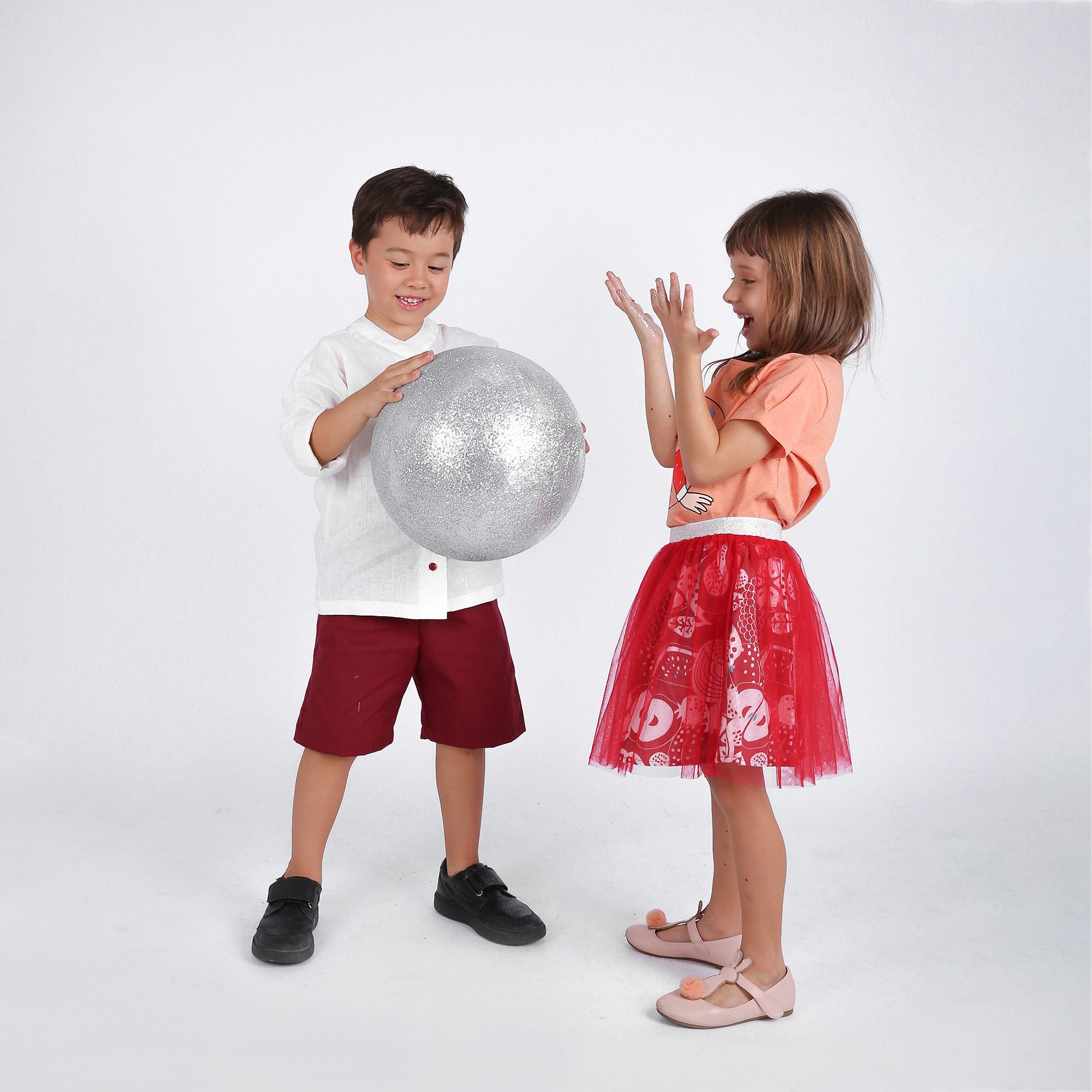 Váy bé gái tutu Roxy - Tutu đỏ + xô đỏ trái cây