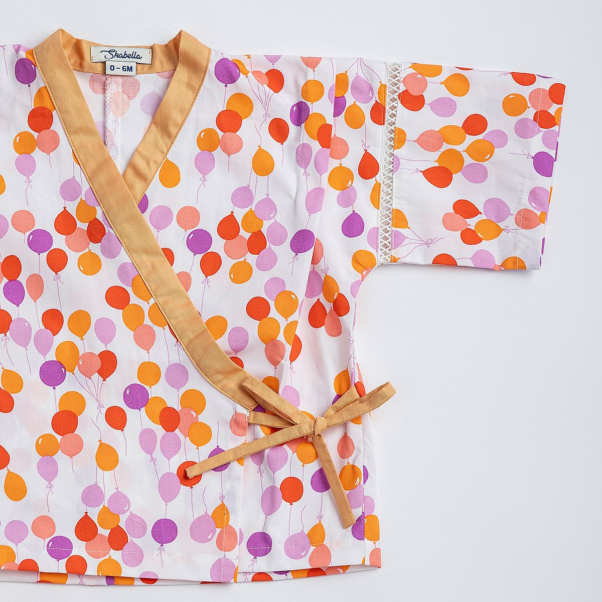 Bộ Jinbei Nikko - Trắng bóng nhiều màu