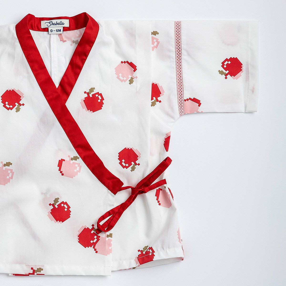 Bộ Jinbei Nikko - Trắng táo đỏ