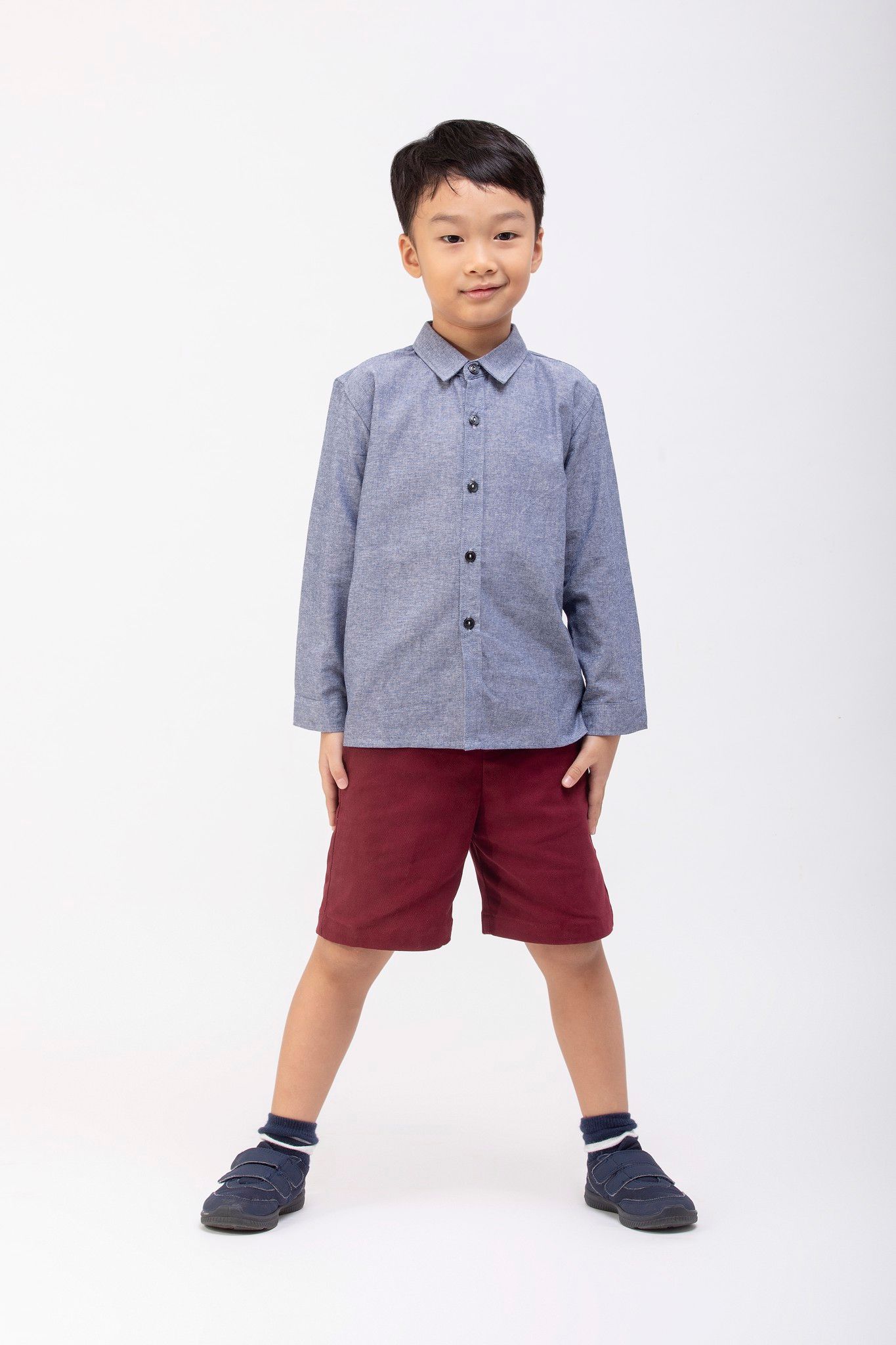 Quần shorts Bé Trai Nick - Đỏ đô