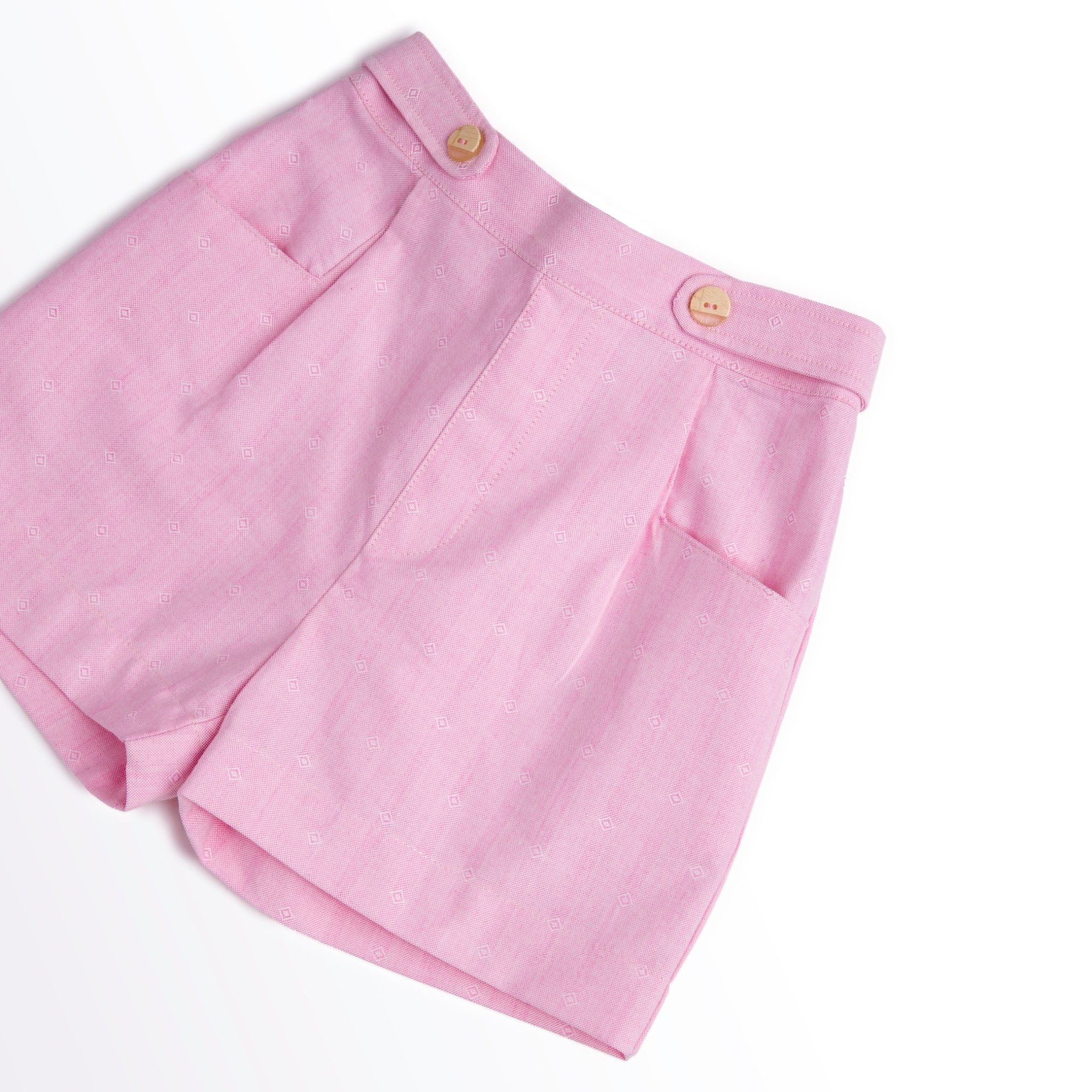 Quần shorts bé gái Clover - Pho hồng chấm trắng