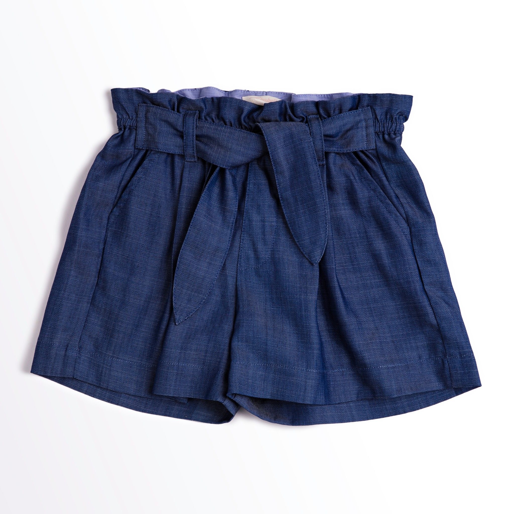 Quần shorts bé gái Juliette - Denim xanh sợi to