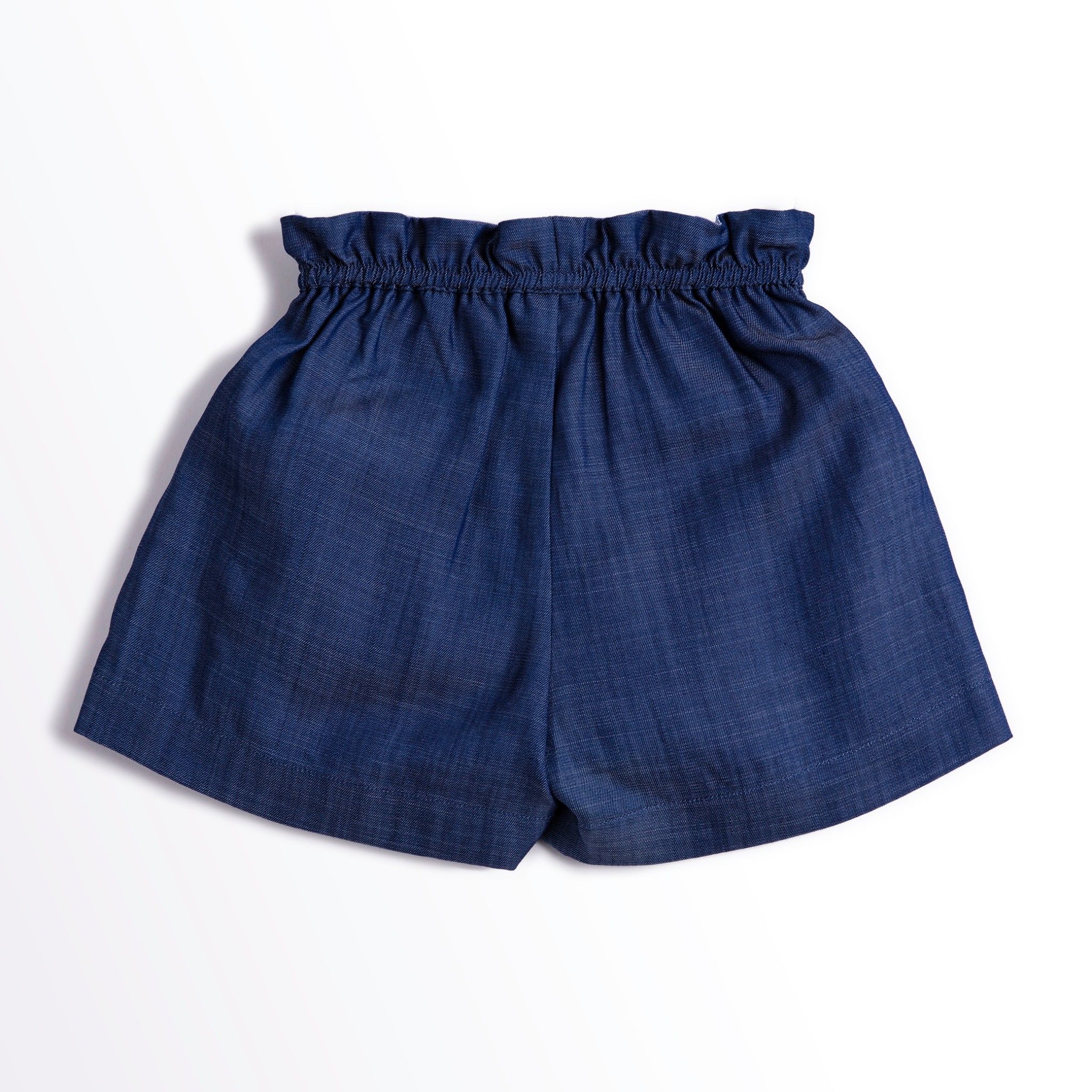 Quần shorts bé gái Juliette - Denim xanh sợi to