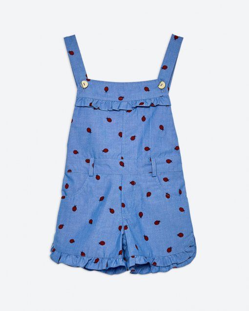 Bộ liền BG Sophie - Denim thú neon