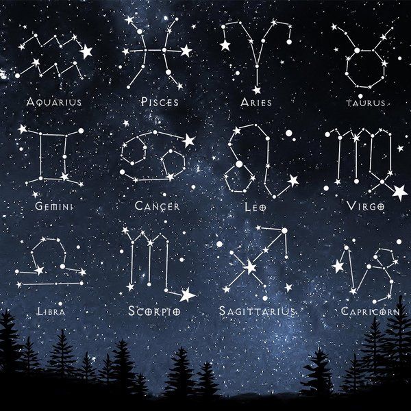 Ví mini da bò saffiano - 12 Cung Hoàng Đạo - (12 Horoscope Signs)