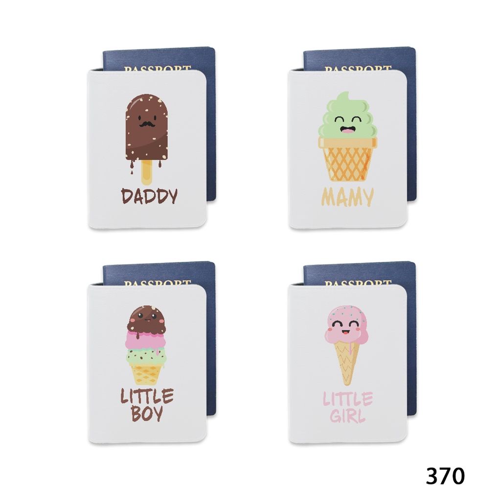 Bao da hộ chiếu gia đình - Ice-Cream Family - (Family)