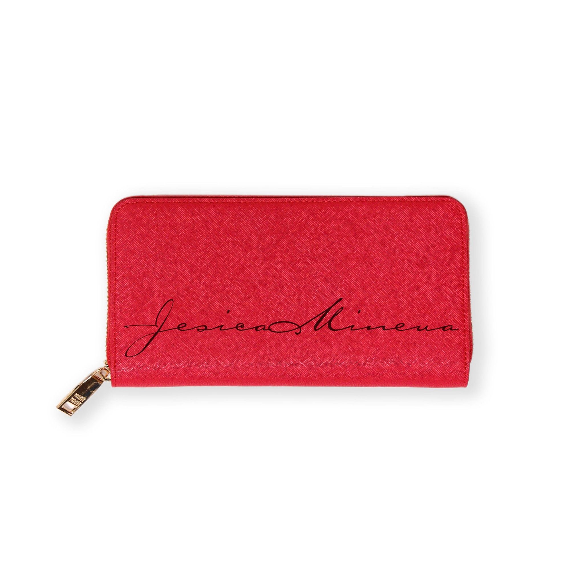 Ví Zippy Da Saffiano Đỏ - Signature 1
