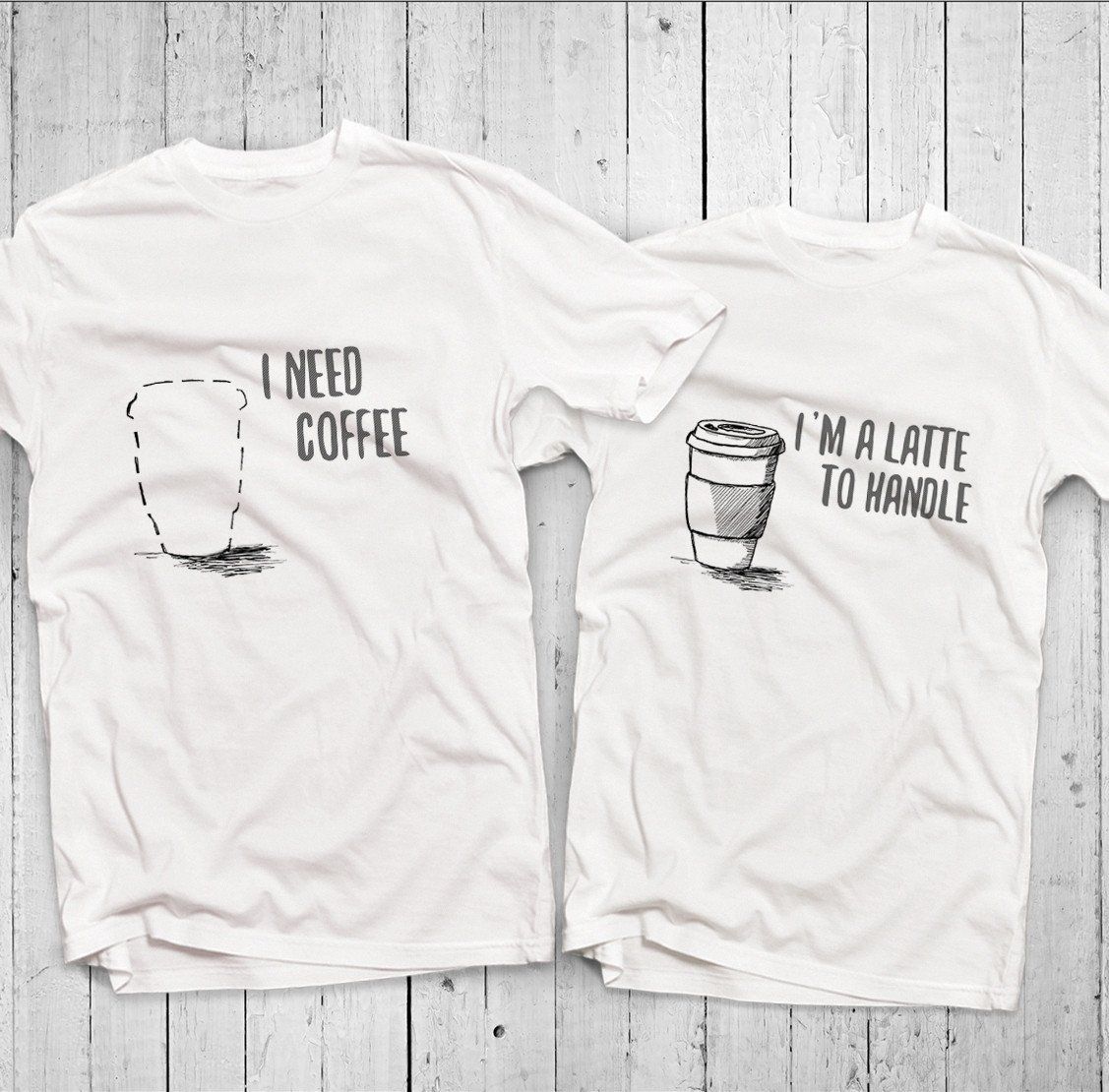Áo đôi - Coffee/Latte Couple T shirt