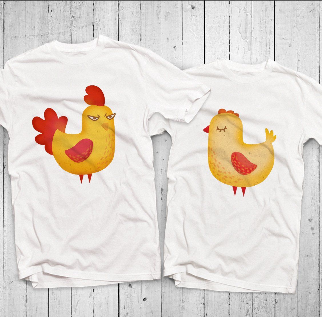 Áo đôi - Gà - Chicken Couple T shirt