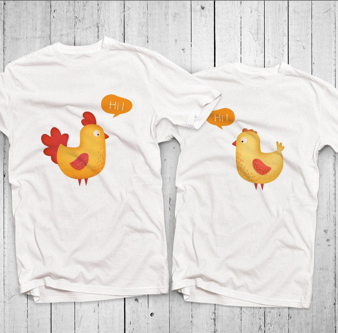 Áo đôi - Gà - Chicken Couple T shirt