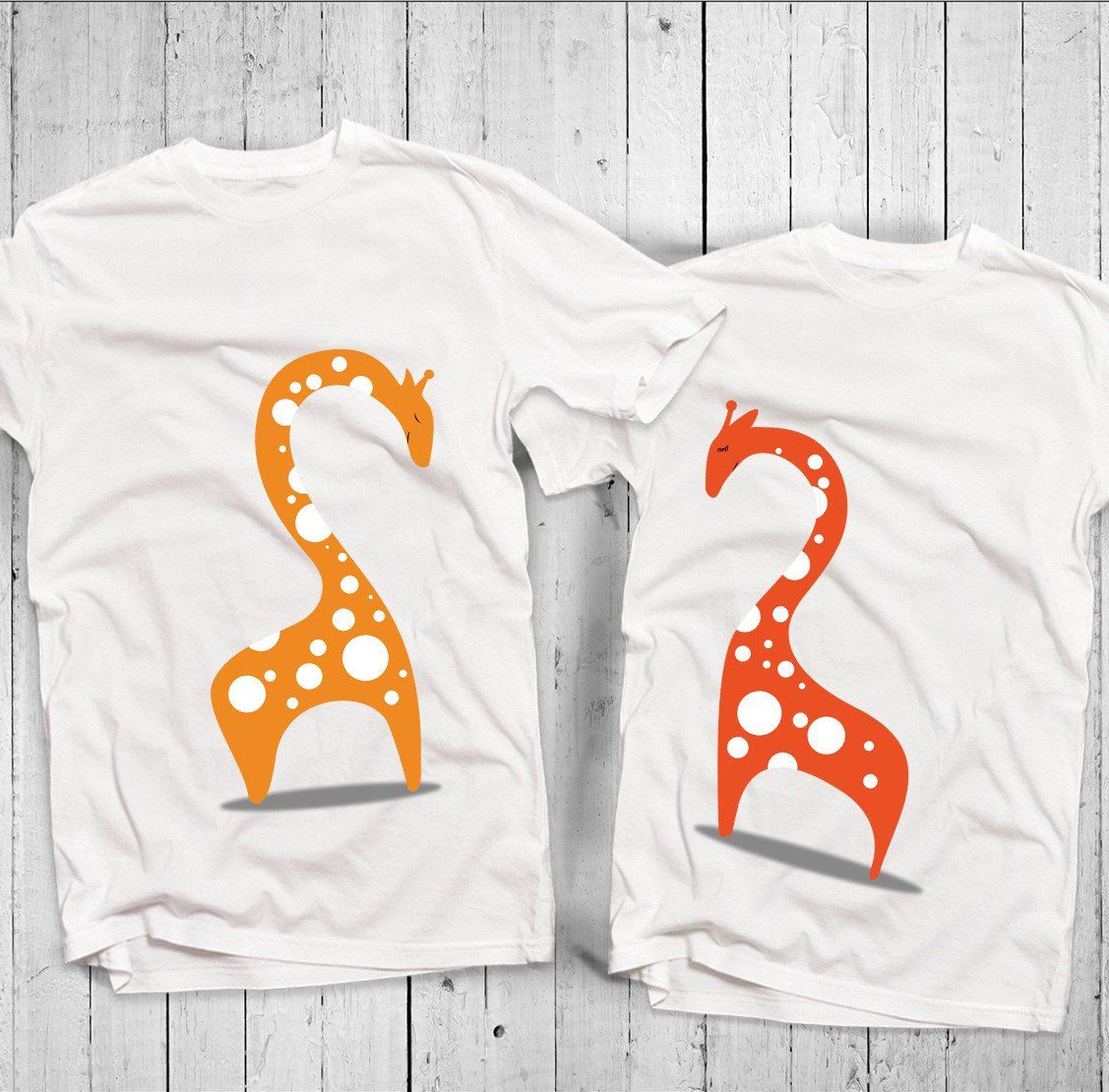Áo đôi - Hươu cao cổ - Couple T shirt