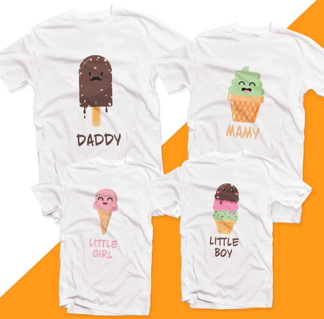 Áo thun gia đình - Ice Cream family