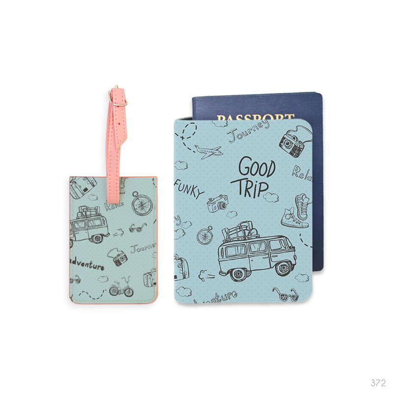 Bao hộ chiếu, Thẻ hành lý - Good trip (Xanh) - (Travel Collection)