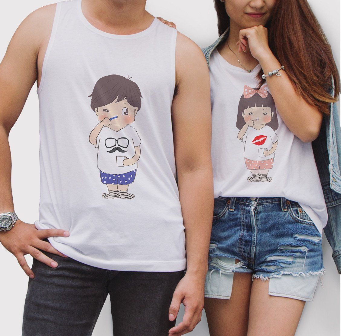 Tanktop đôi Chibi