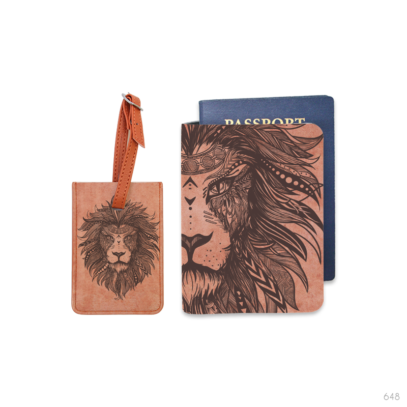 Bao hộ chiếu, Thẻ hành lý - Lion - (Wild Soul)