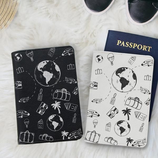 Bao da hộ chiếu đôi - Travel Pattern