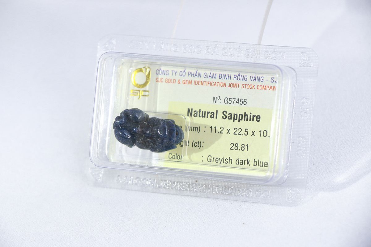 Đá phong thủy Tỳ Hưu Sapphire G57456