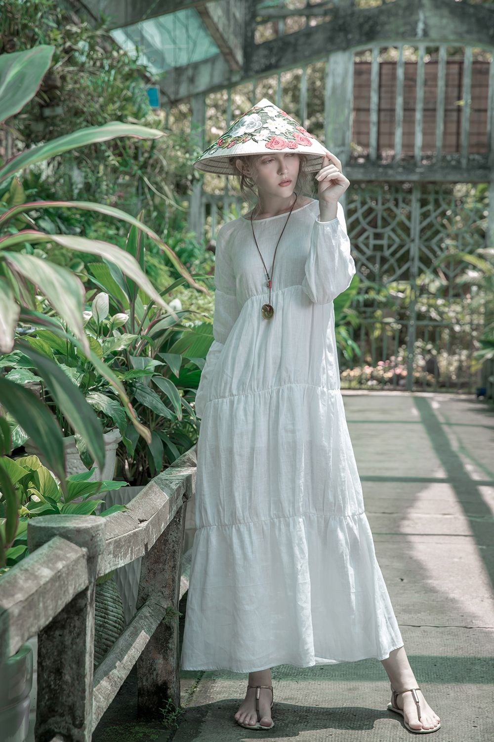 Đầm dài 3 tầng