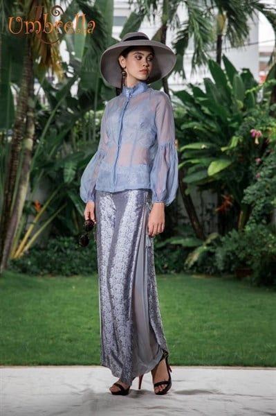 Áo Organza tay phồng dưới