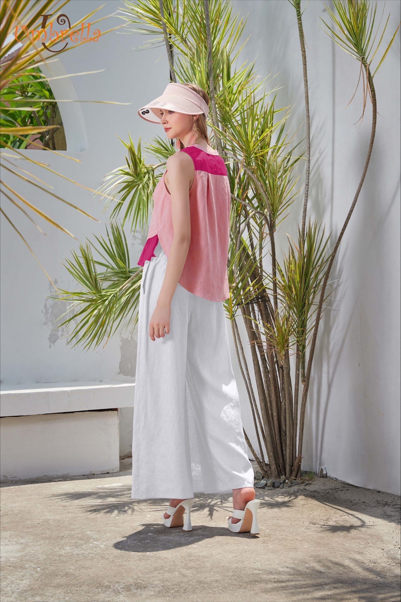 Áo Linen sát nách bèo trước