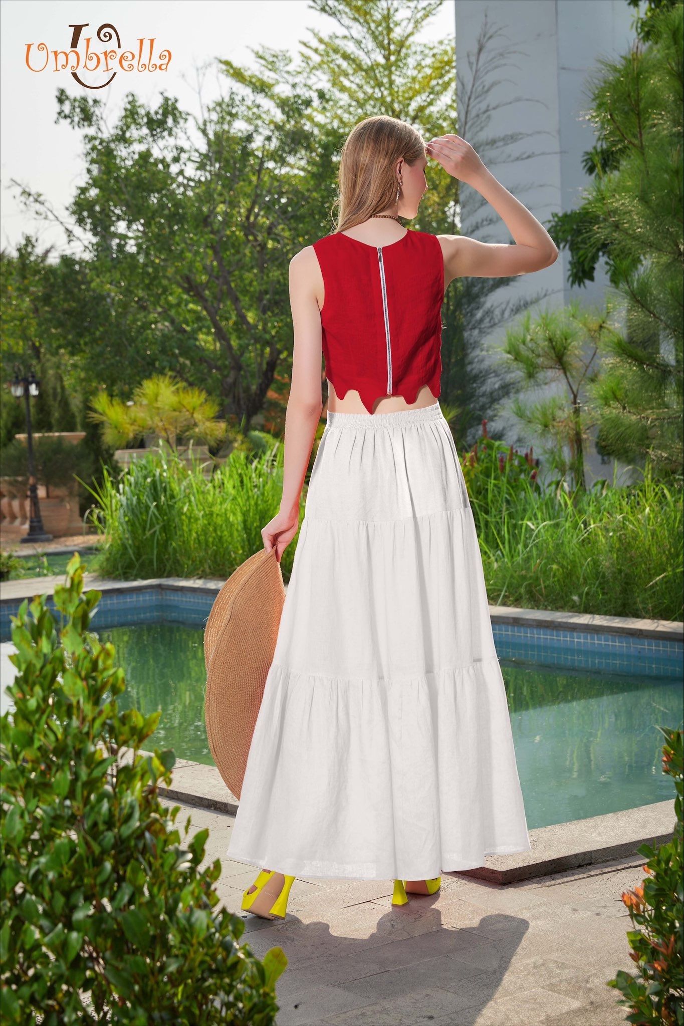 Áo Linen sóng eo