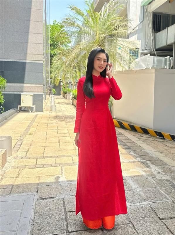 Áo dài Linen truyền thống