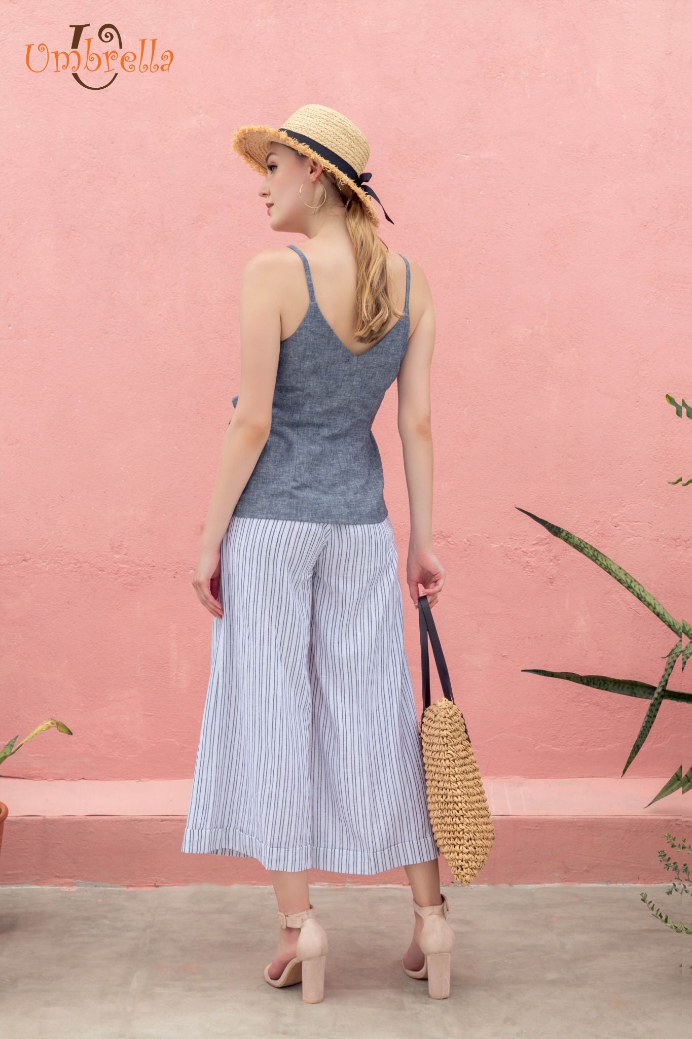 Áo Linen thắt khoen