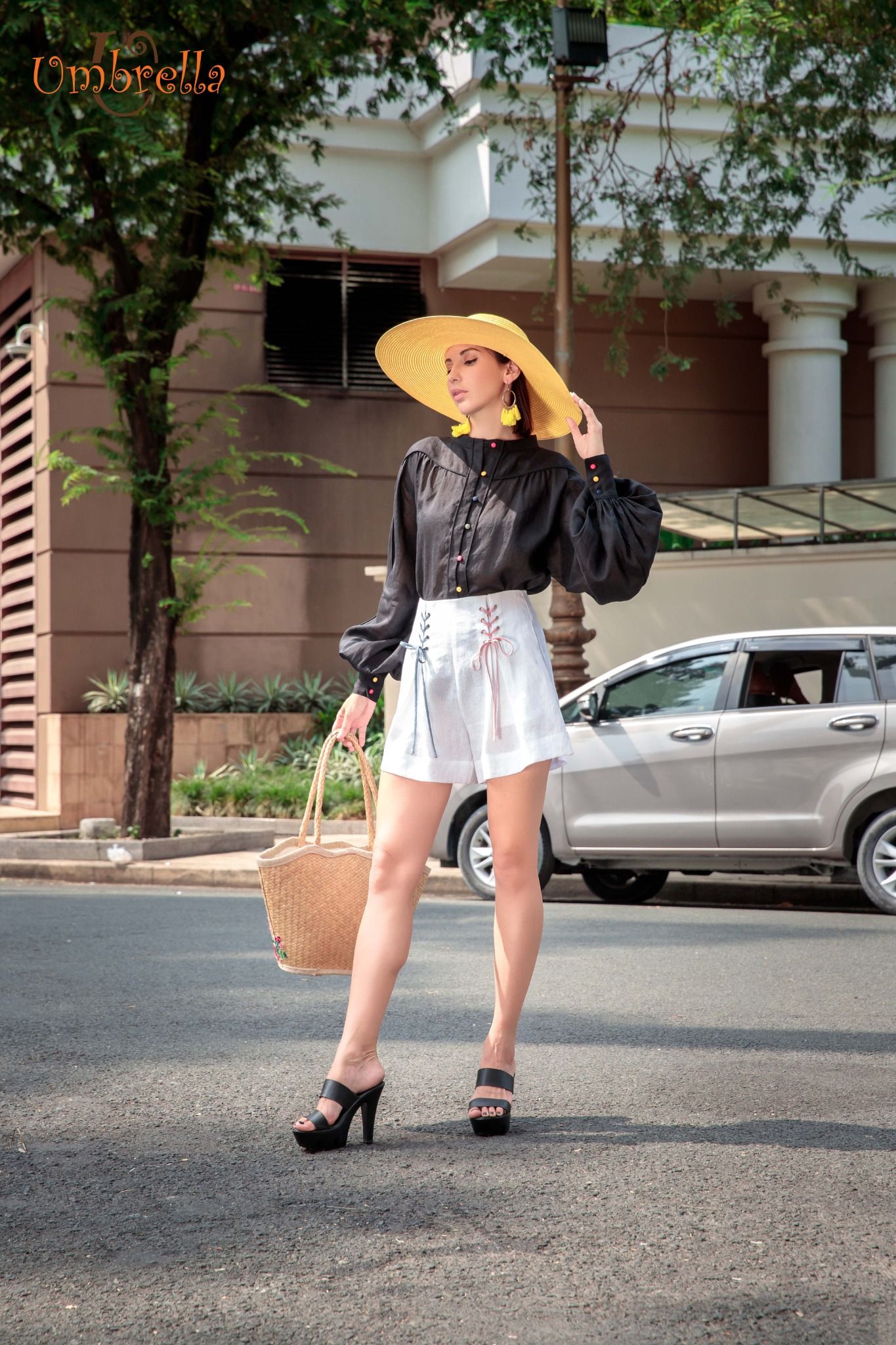 Áo Linen sơ mi rộng gân vai