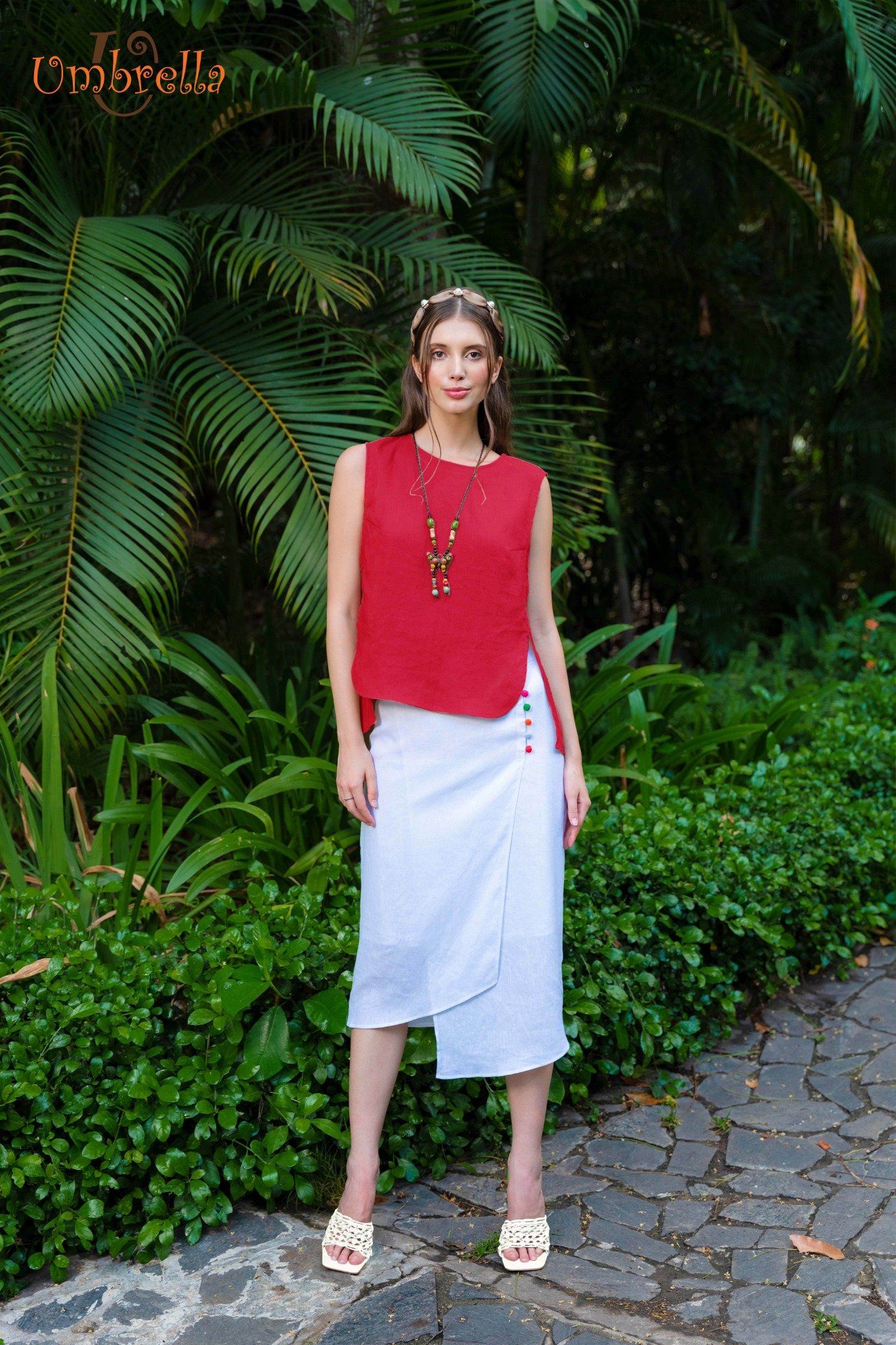 Áo Linen xẻ 2 vạt