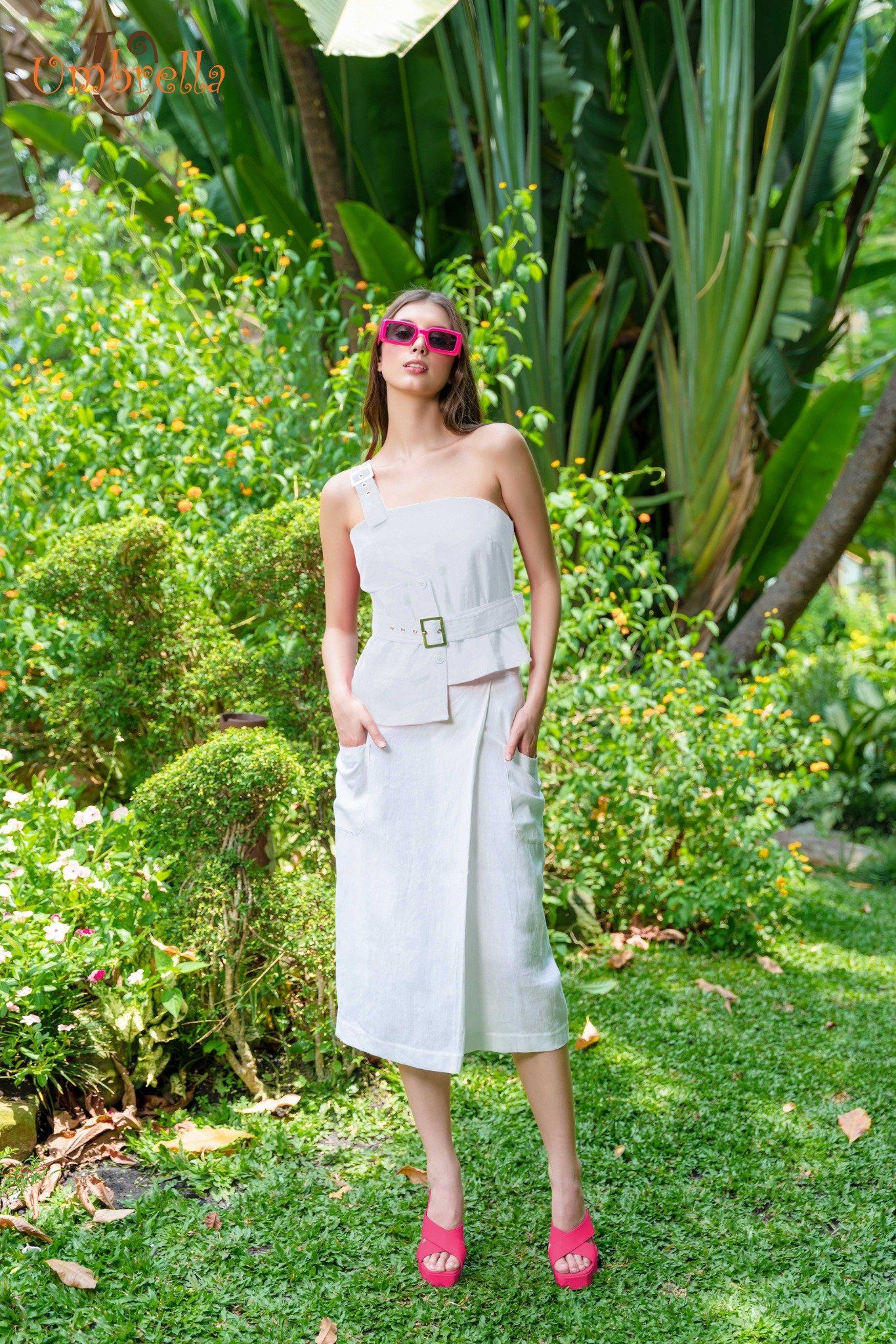 Áo Linen Lệch Vạt