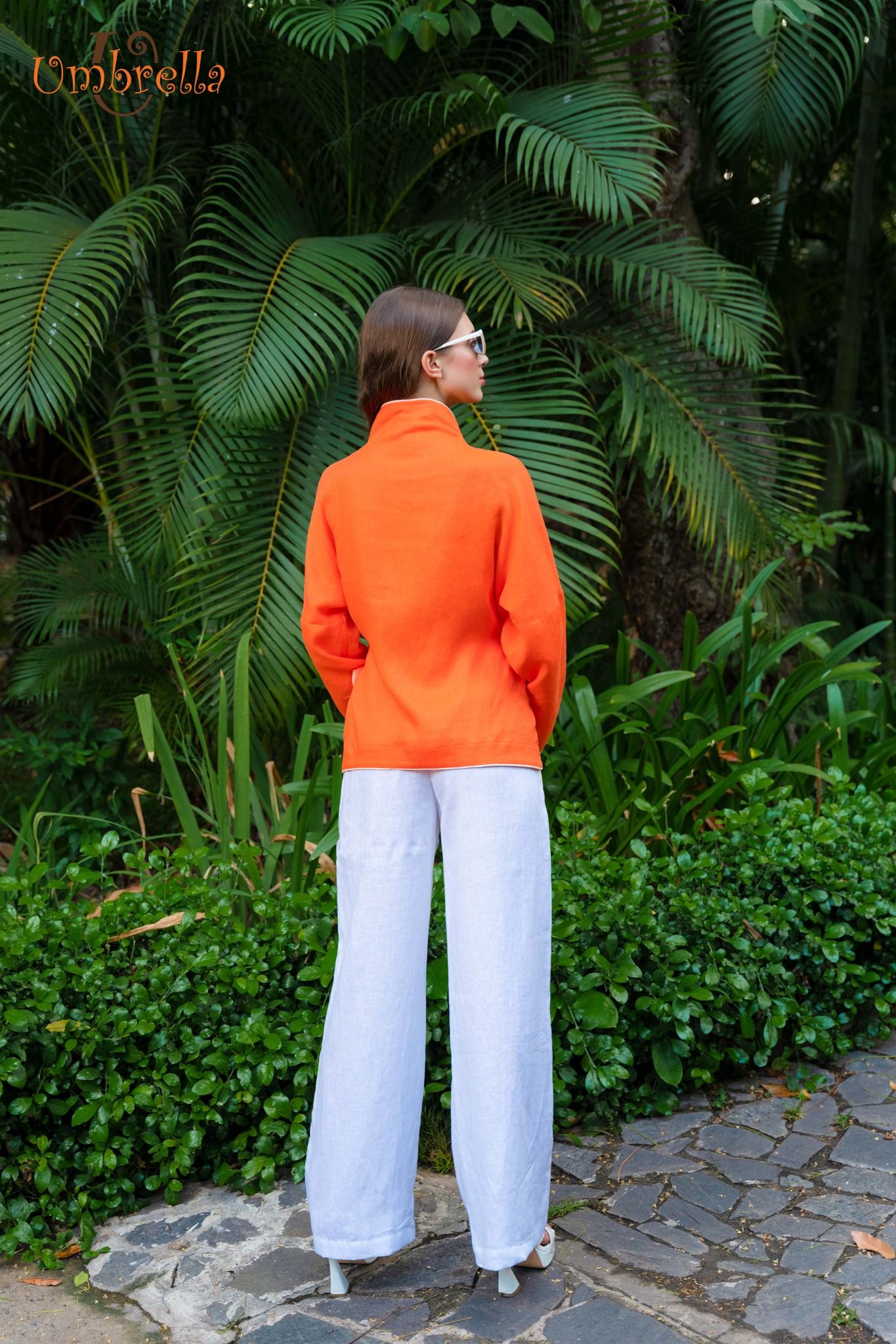 Áo Linen Tay Dài Thắt Một Bên