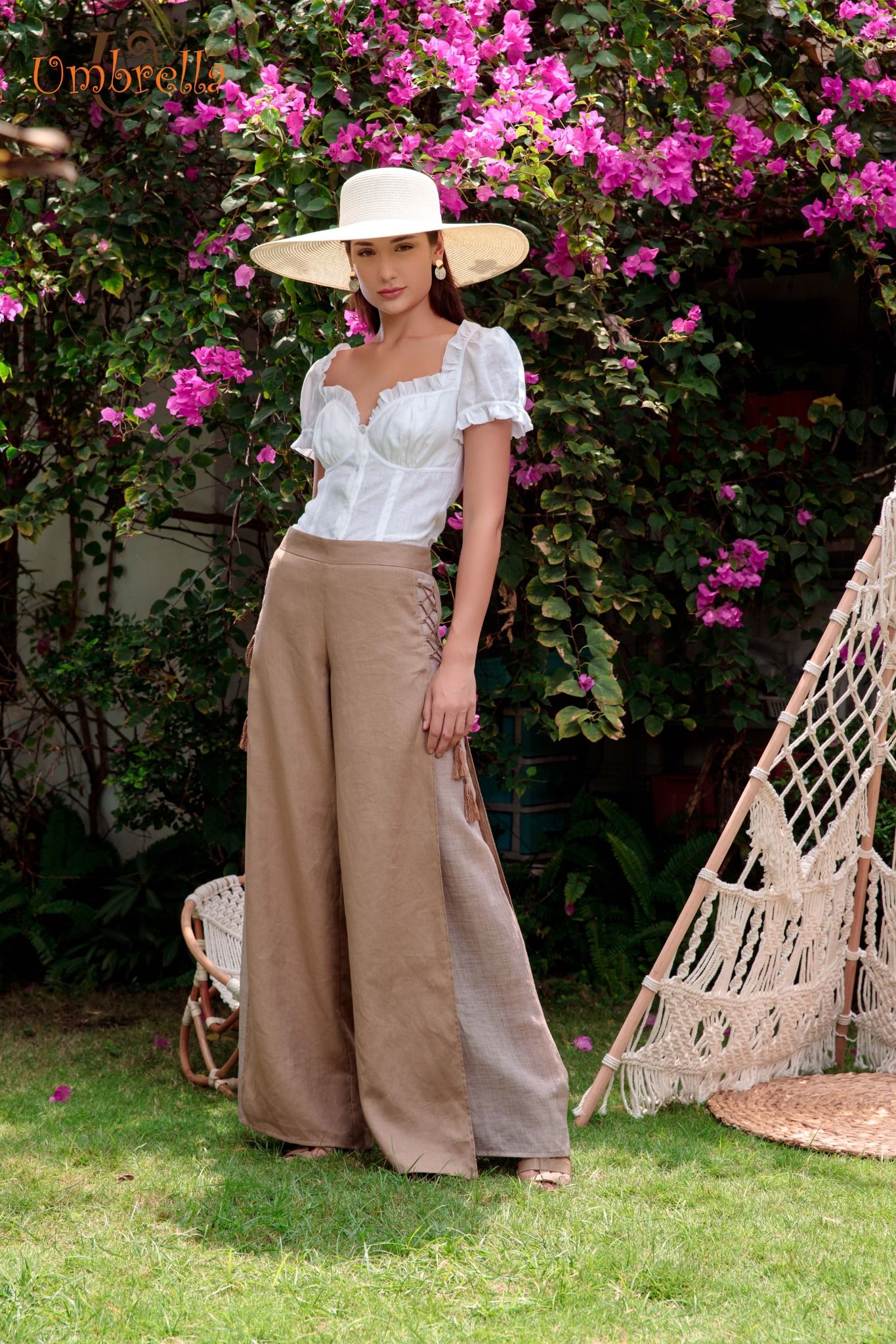 Áo Linen nhún ngực lưng