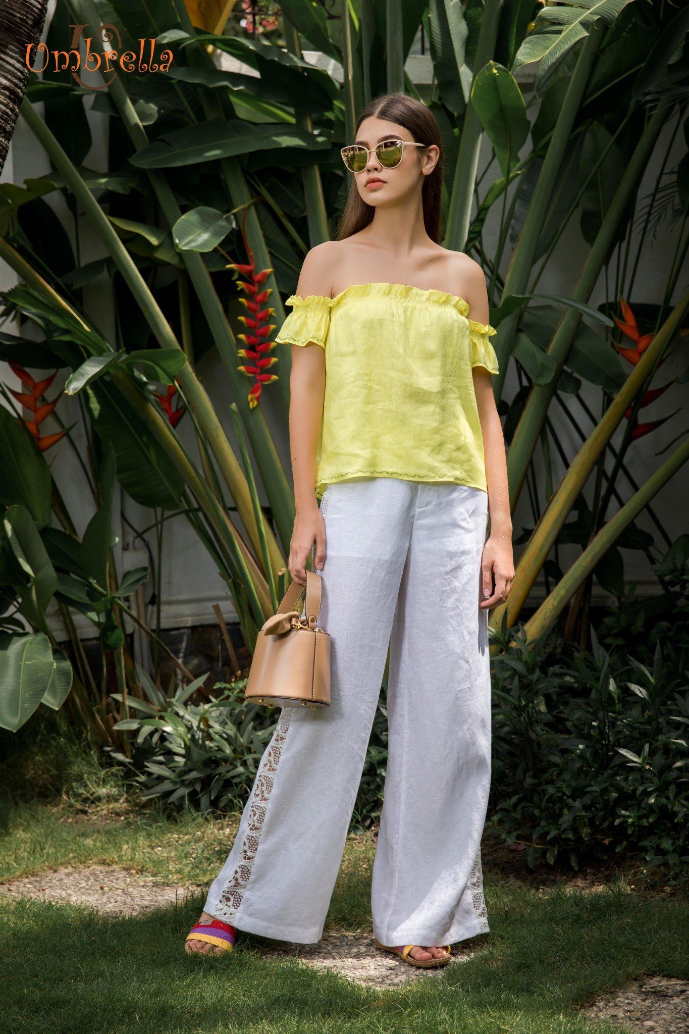 Quần Linen ren hông nhỏ
