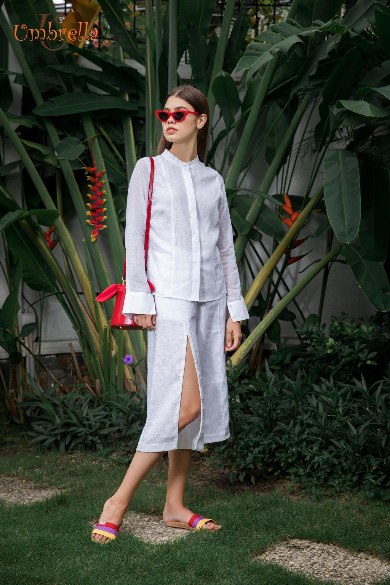 Quần culotte xẻ lai 1 ống