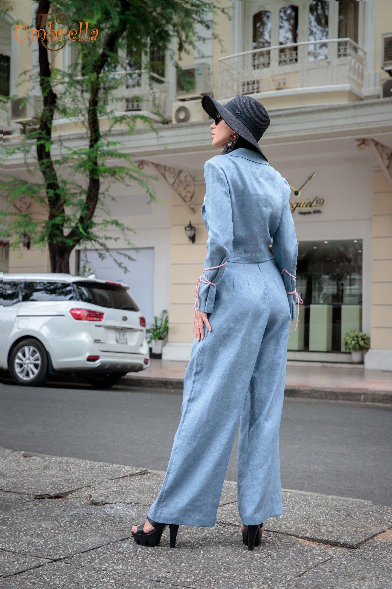 Áo Vest Linen thắt tay