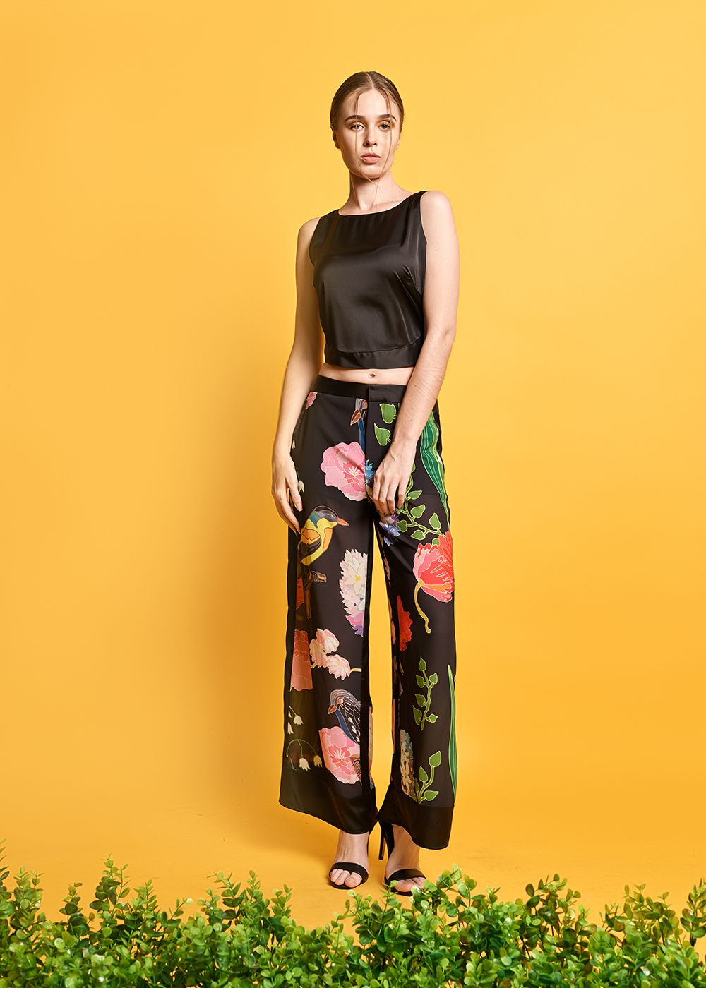 Quần chiffon lai to (in)