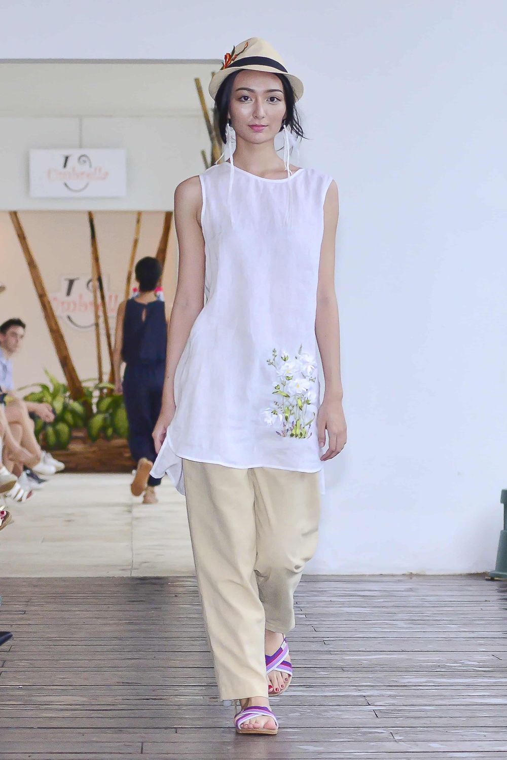 Quần dây rút 2ply trước