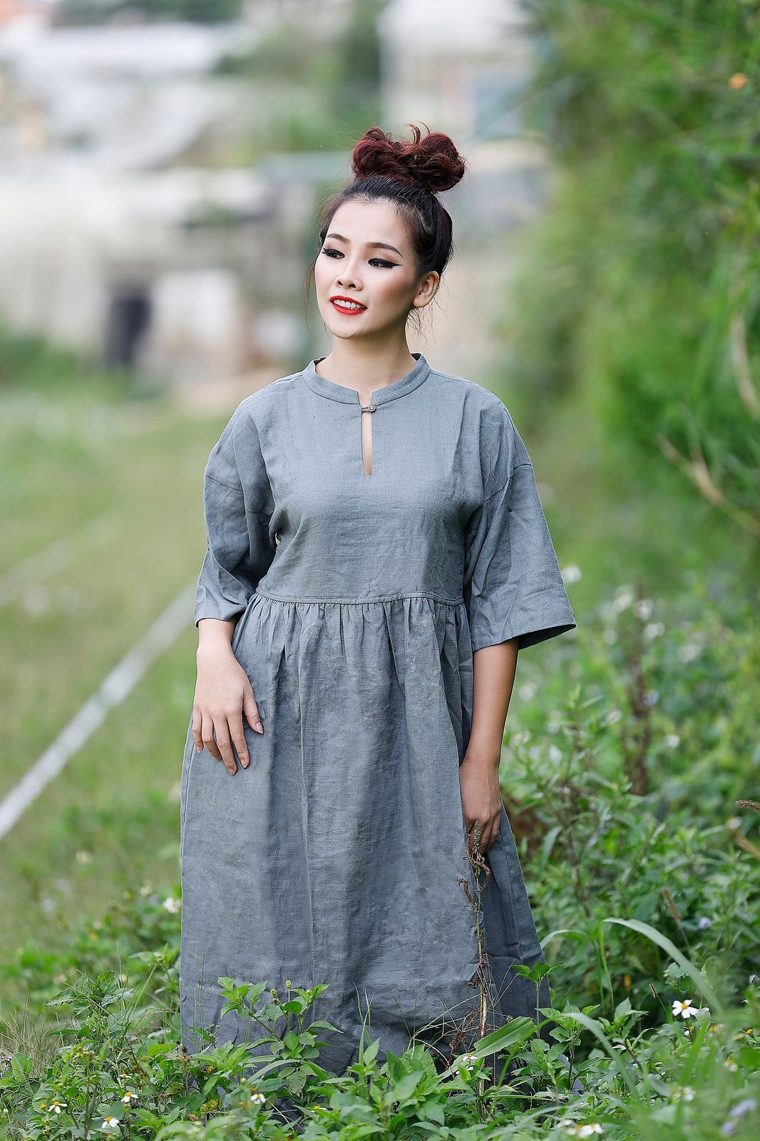 Đầm dài suông