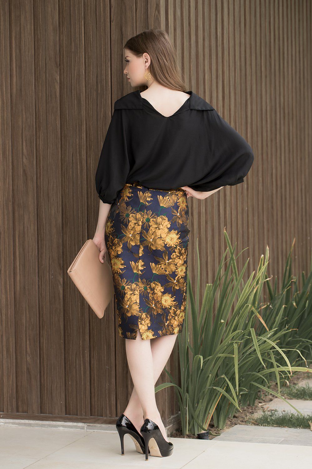 Áo tay phồng liền thân