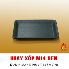 QQ-0002 - Khay xốp M14 Đen